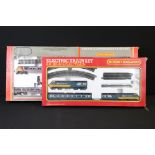 Two boxed Hornby OO gauge electric train sets, both near complete, to include R789 BR High Speed and