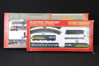 Two boxed Hornby OO gauge electric train sets, both near complete, to include R789 BR High Speed and