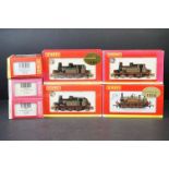 Seven boxed Hornby OO gauge locomotives to include ltd production R2799 LBSCR Terrier Brighton circa