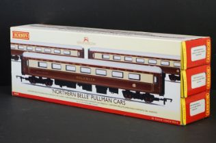 Boxed Hornby OO gauge R4539 Northern Belle Pullman Cars Coach Pack, complete