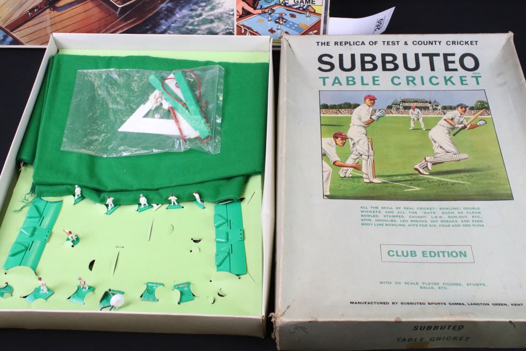 Four boxed table top games to include Lotts Toys Space Race, Triang Helmsman, Subbuteo Cricket - Image 6 of 19