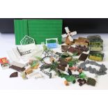 Quantity of Britains Floral Garden accessories and figures plus similar unmarked examples, includes,