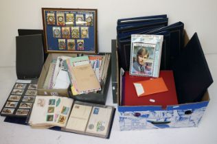 Collection of stamps and postcards. The lot to include first day covers, great British post cards,