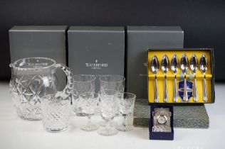 Collection of Waterford and Edinburgh crystal to include six nocturne collection wine glasses (