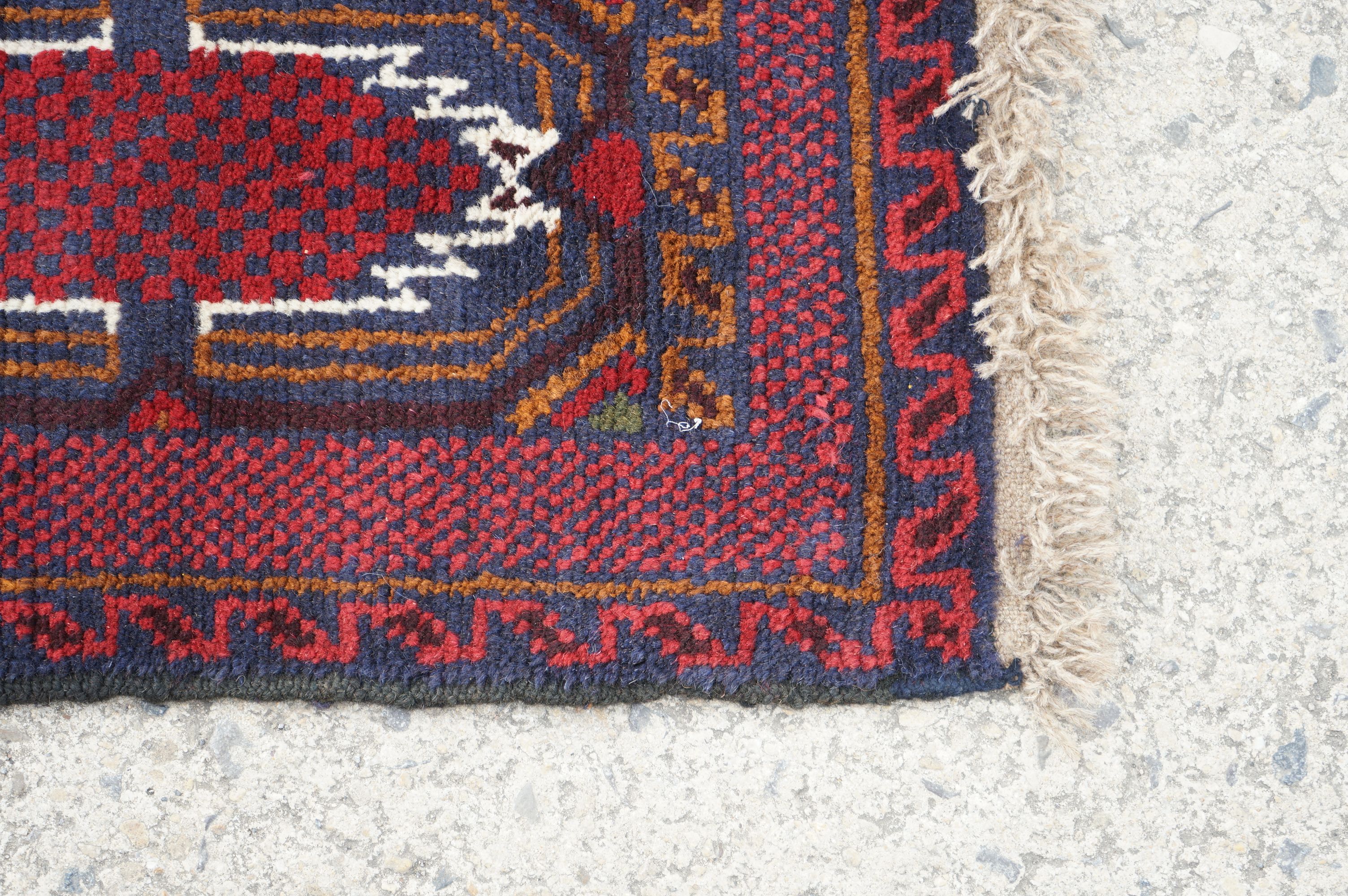 New Baluchi Woollen Rug, 142cm x 80cm - Image 5 of 7