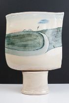 James Alexander Campbell (British, b.1942) studio pottery vase. The vase of flattened form with a