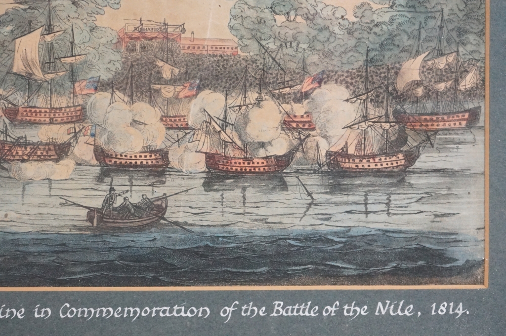 19th century Aquatint dedicated to the jubilee celebration on The Serpentine of The Battle Of The - Image 5 of 7