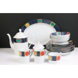 Extensive Habitat dinner and tea service in the Saturn pattern. The lot to include 20 coffee cups,