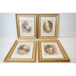 Set of Four Signed L. DuPont Stipple Engravings after the paintings by W. Hamilton R.A. titled