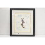 A Wile E. Coyote Warner Bros Limited Edition animation cel titled 'Wile E. Persona', complete with