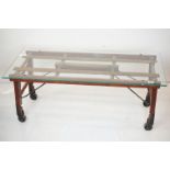 Early 20th century Industrial ‘ BT Tub Bench ‘ patented 1923 for Beatty Bros. Limited , Fergus,
