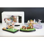 Four Goebel Looney Tunes limited edition spotlight collection figurines to include the Looney