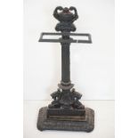 Victorian style Iron Stick Stand, 31cm wide x 64cm high