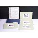 Andrea Ricceri (20th century Italian), Boxed set of Four Signed Limited Edition Etchings of scenes