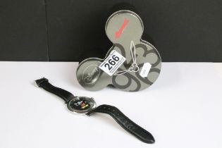 A contemporary Ingersoll Mickey Mouse Disney wristwatch in presentation collectors tin box.