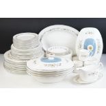 Royal Doulton Pastorale dinner service. The set to include five coffee cups and saucers, four