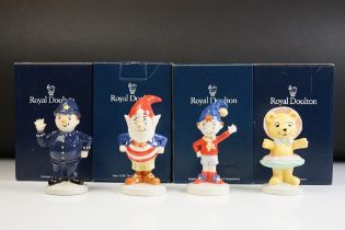 Four Royal Doulton noddy ceramic figurines to include Noddy, Big Ears, Mr Plod and Tessie bear.