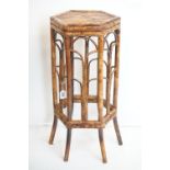 Bamboo plant stand, 75cm high