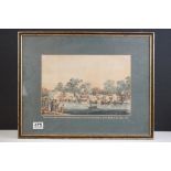 19th century Aquatint dedicated to the jubilee celebration on The Serpentine of The Battle Of The