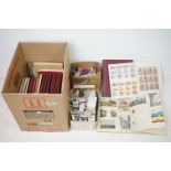 Collection of matches and matchbox labels to include two small boxes of boxes and many albums of