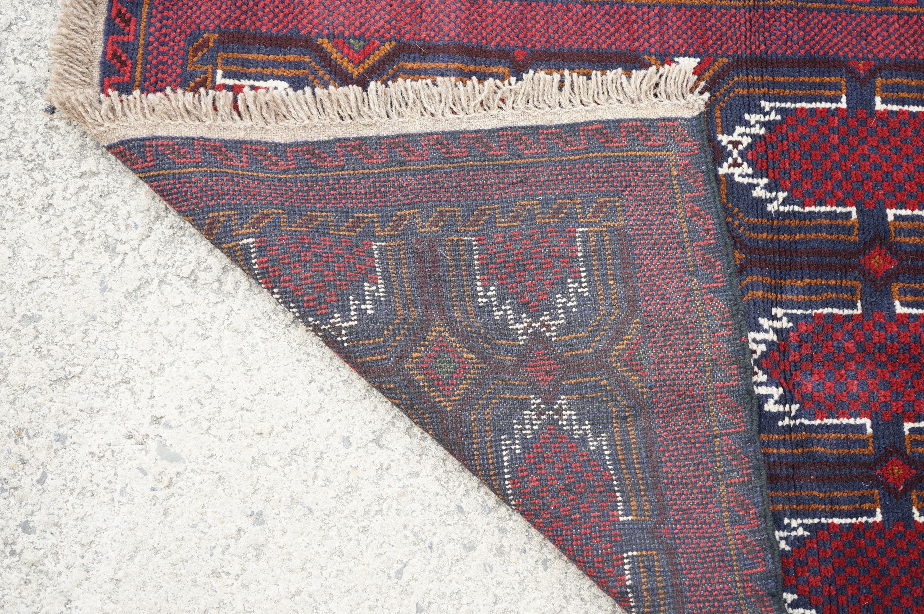 New Baluchi Woollen Rug, 142cm x 80cm - Image 7 of 7