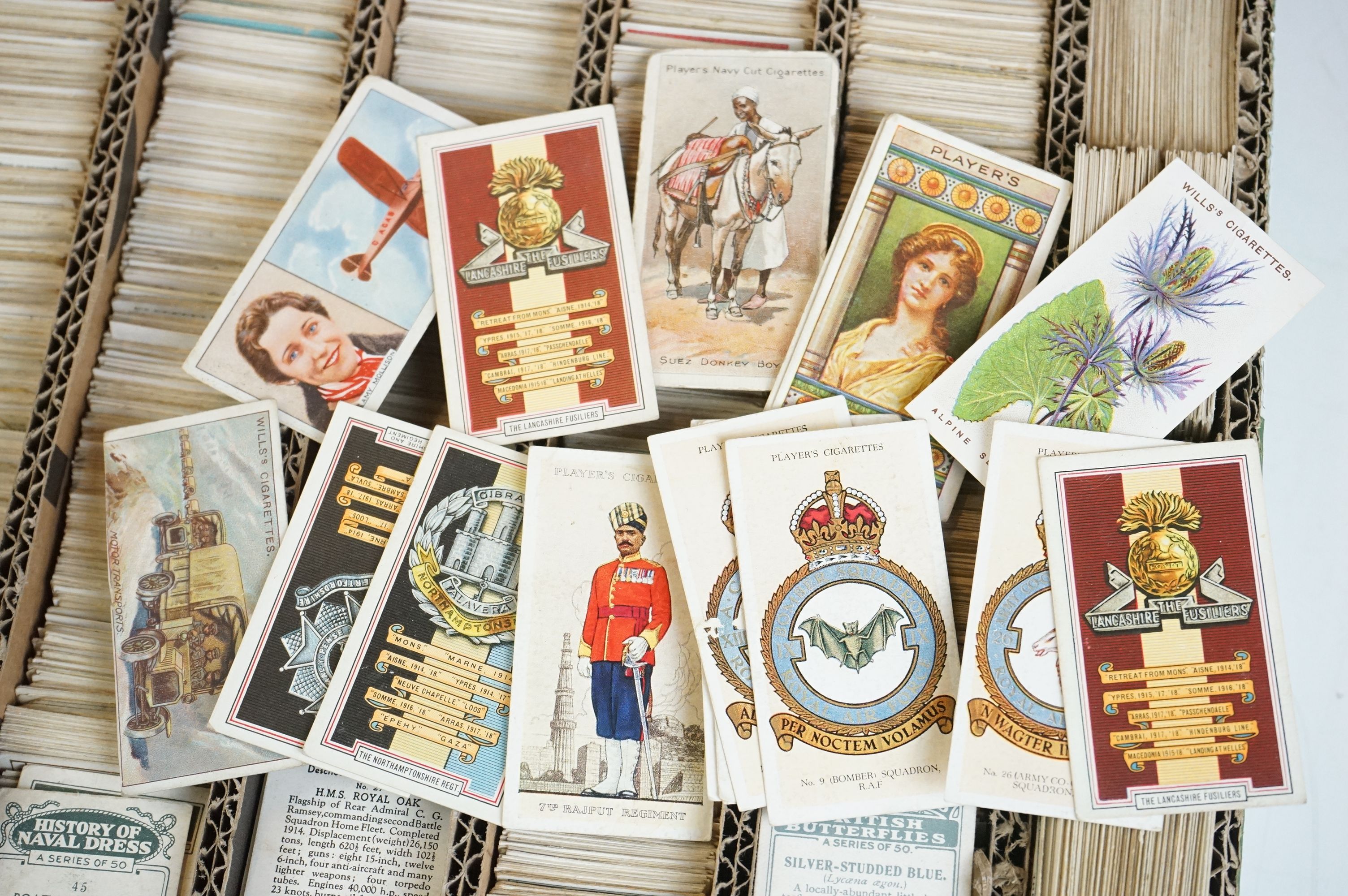 Collection of assorted cigarette cards to include one album and a tray of assorted cigarette - Image 9 of 10