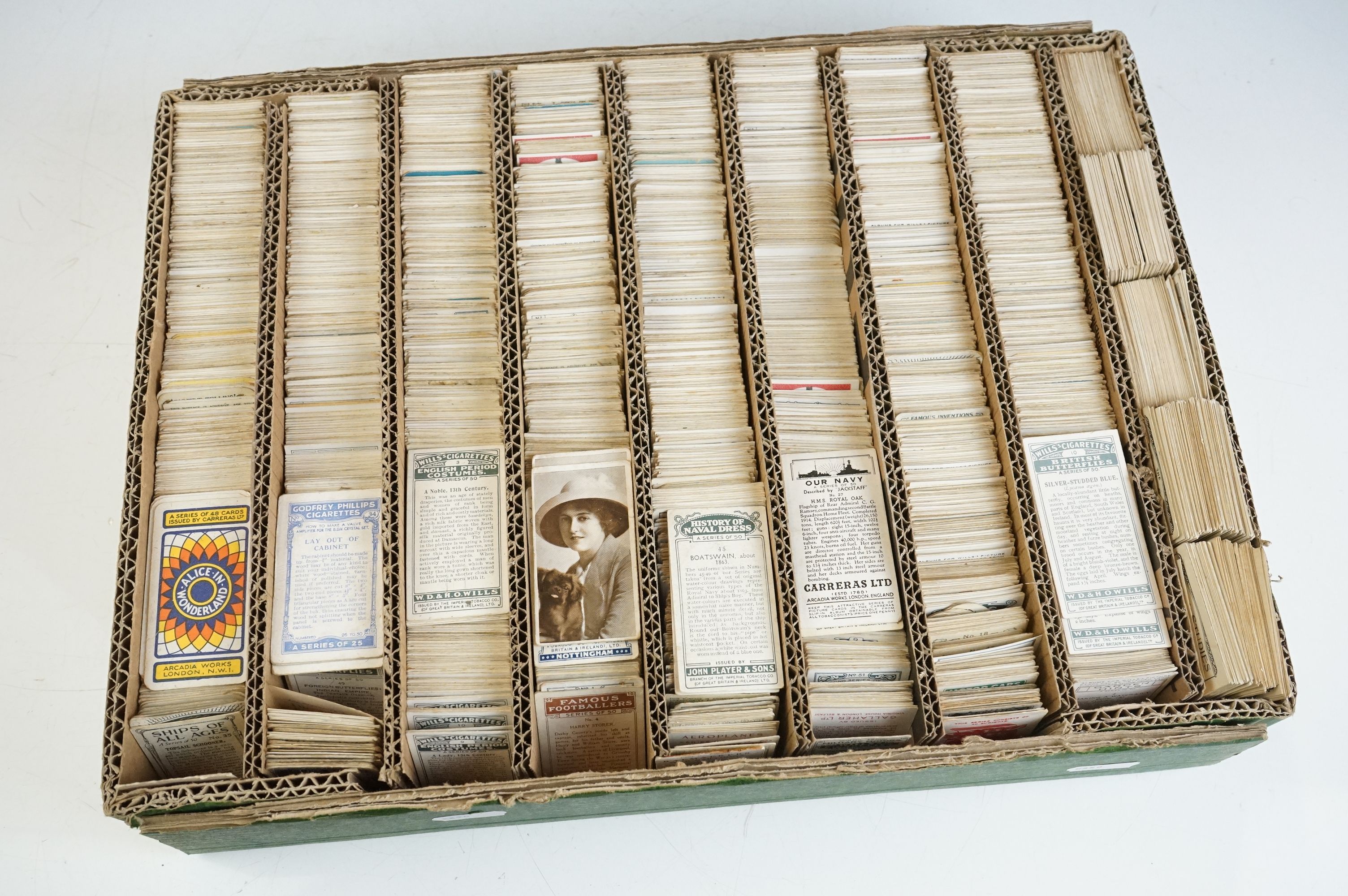 Collection of assorted cigarette cards to include one album and a tray of assorted cigarette - Image 8 of 10
