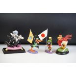 Four Goebel Looney Tunes limited edition spotlight collection figurines to include 'Loverlorn