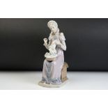 Lladro figurine 5126 “Sewing a Trousseau”, approx 29cm high