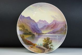 19th century Minton Cabinet Plate, hand painted by Minton ceramic artist James Edwin Dean