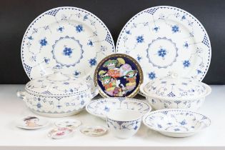 Scandinavian ceramics to include three Herend dishes, Danish Furnivals serving plates, dishes and