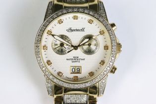 Gents Ingersoll diamond chronograph dress watch