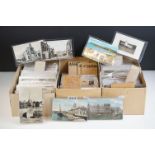 A collection of early to mid 20th century postcards, mainly UK topographical examples to include