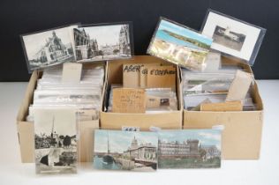 A collection of early to mid 20th century postcards, mainly UK topographical examples to include