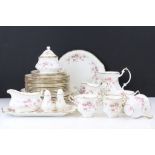 An extensive Paragon Victoriana Rose tea and part dinner service in three boxes to include