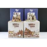 Six boxed Lilliput Lane buildings to include St Lawrence Church, Secret Garden, Kerry Lodge, The