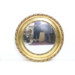 Mid 20th century Gilt Framed Circular Wall Mirror, 50cm diameter