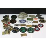 Collection of vintage rally badges to include Castle Combe, Bromyard Gala, West Bay West Dorset