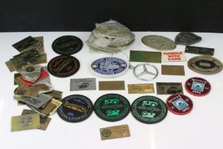 Collection of vintage rally badges to include Castle Combe, Bromyard Gala, West Bay West Dorset