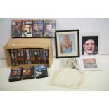 Collection of James Bond memorabilia to include a Richard Kiel signed photograph, Roger Moore signed