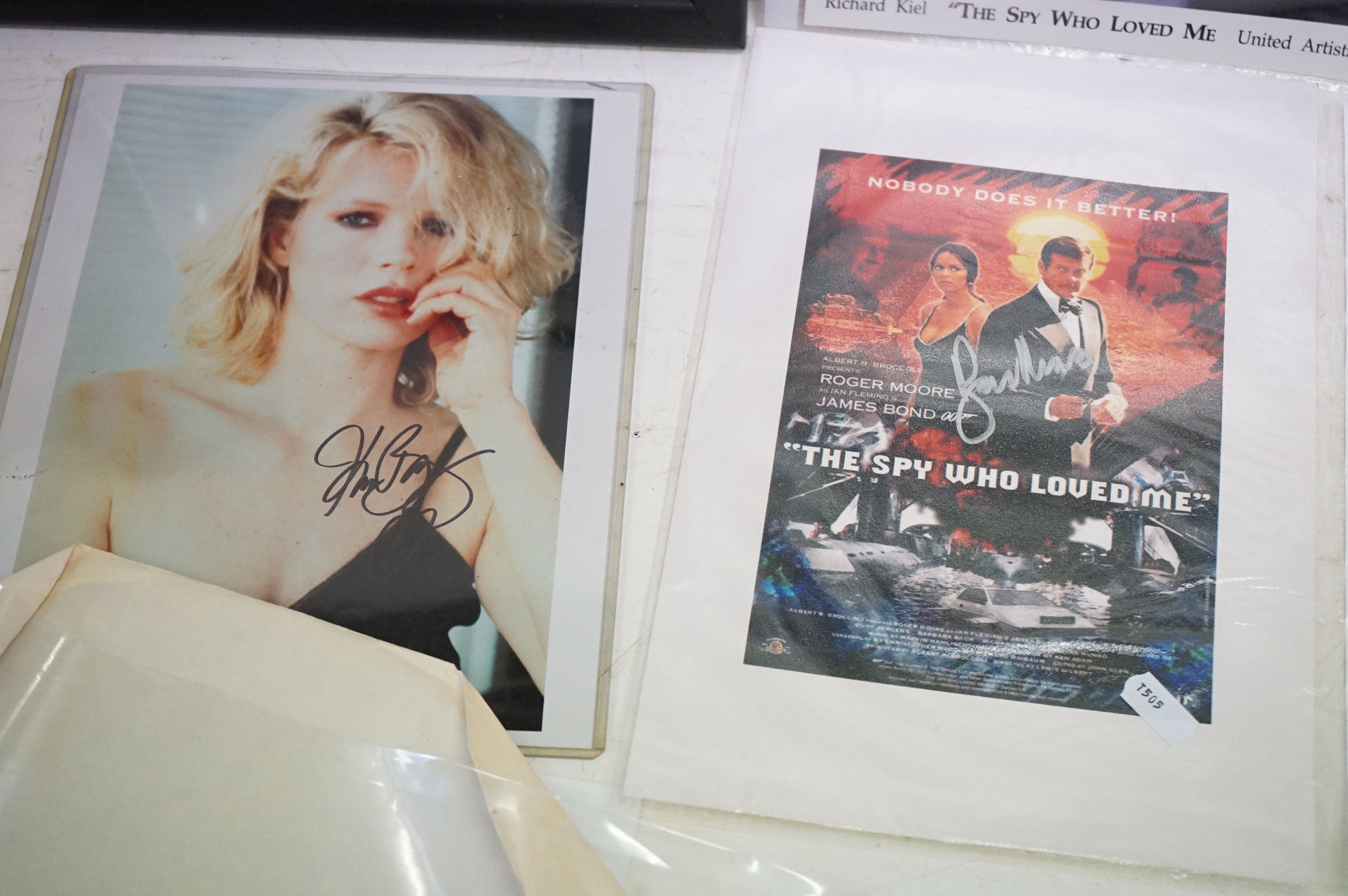 Collection of James Bond memorabilia to include a Richard Kiel signed photograph, Roger Moore signed - Image 5 of 6