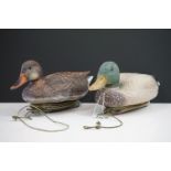 Two decoy ducks, with maker's marks for ' Sport-Plast Made in Italy ', each 42cm long