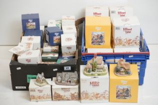 Collection of Lilliput Lane cottage in their original boxes. Approximately 22 smaller pieces and