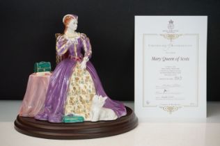 Royal Worcester Mary Queen of Scots limited edition ceramic figurine complete with certificate of