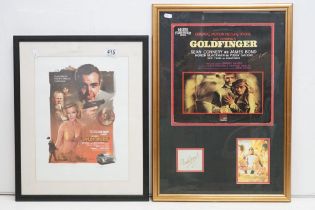 Goldfinger, Shirley Eaton signed limited edition James Bond print with certificate of