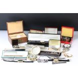 Group of watches and watch straps to include gents Tissot, Sekonda digital watch, Art Deco paste set