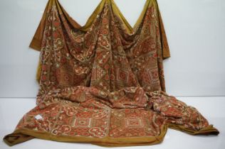 A large vintage needlework throw