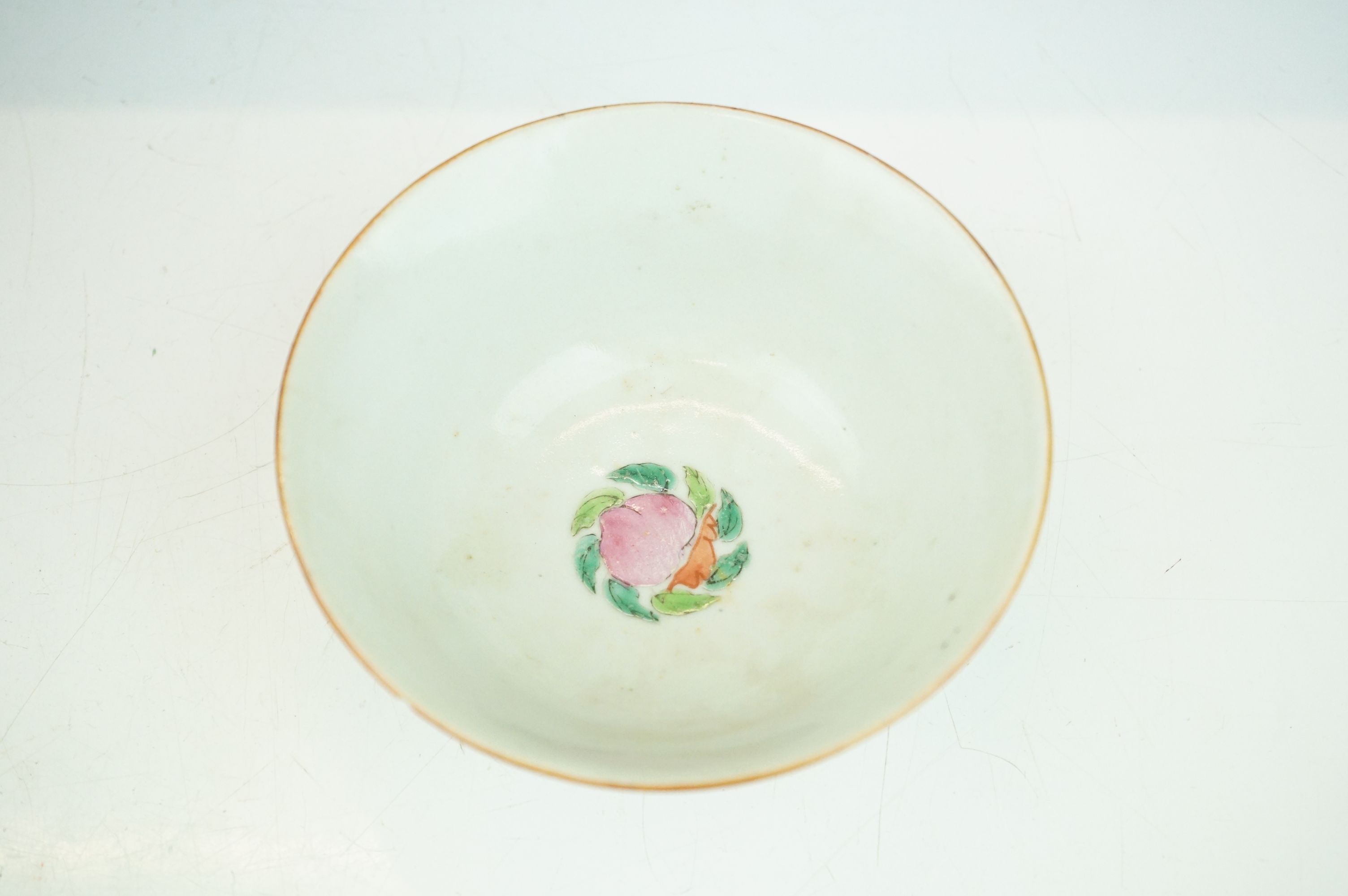 Four pieces of Chinese antique porcelain to include a famille rose tea pot depicting garden - Image 8 of 27