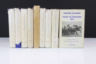 Nine ' Hunter Chasers and Point-to-Point ' Hardback Books dating 1961,1963, 1964, 1965, 1966,