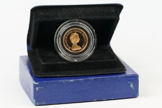 A British Queen Elizabeth II 1979 gold proof full sovereign coin.